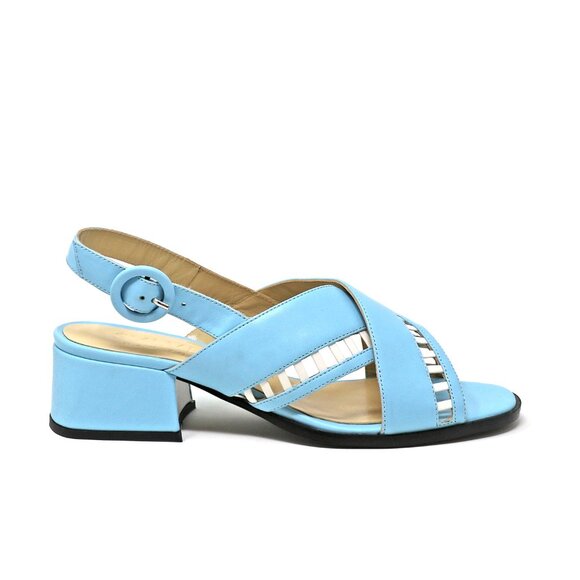 Sylven New York Simone Sandal - Blue + White (US 7) - Picture 5 of 6